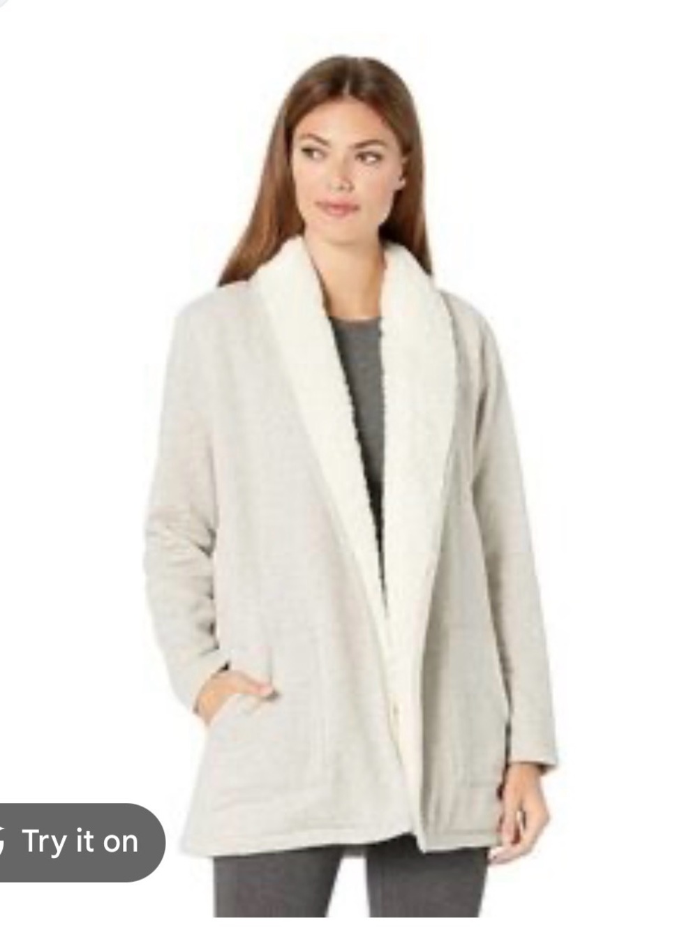 L.L. Bean 1912 Sherpa-Lined Cozy Cardigan Sweatshirt Cardigan